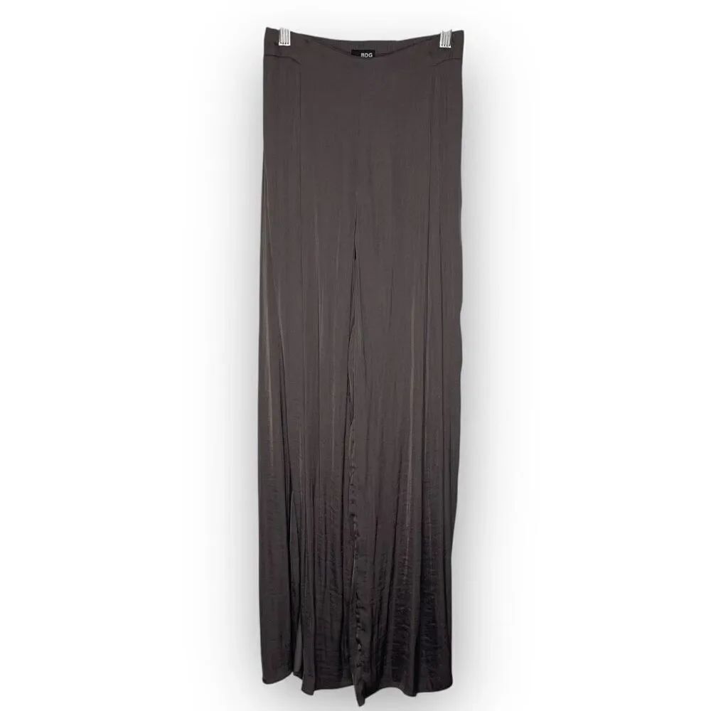 BDG Open High Side Slit Wide Leg Palazzo Pants Brown Plum Women’s Size XS